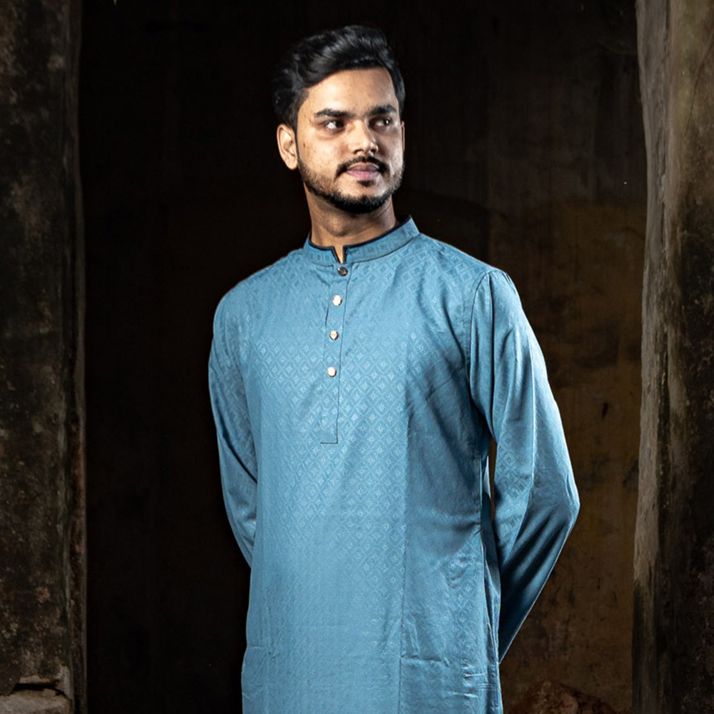 Platinum Jaccuard Cotton Panjabi Grace